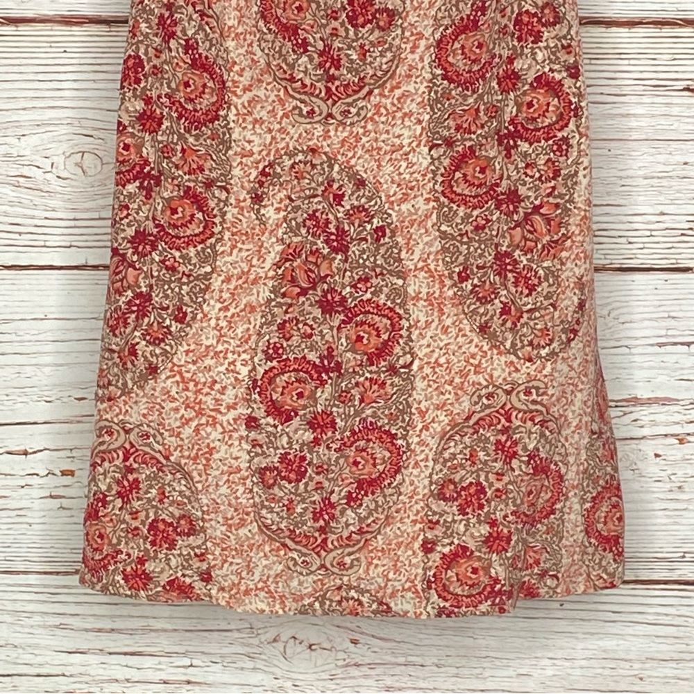 Madewell Silk Cold-Shoulder Dress in Watercolor Paisley Sz S - Picture 13 of 14